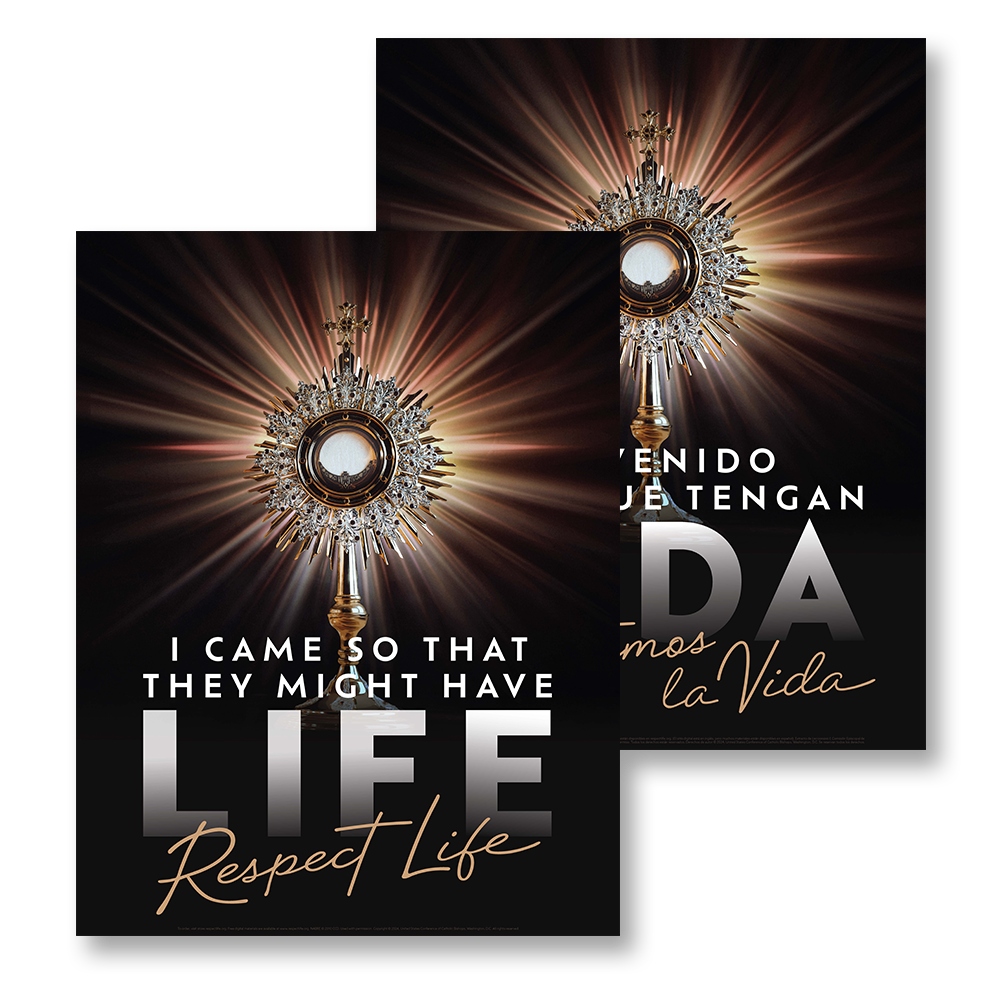 I Came So That They Might Have Life Poster (Bilingual, Flat)