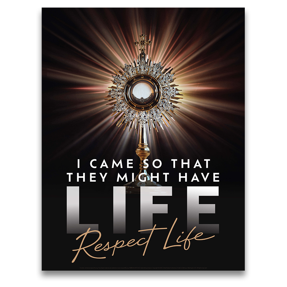 I Came So That They Might Have Life Poster (Bilingual, Flat)