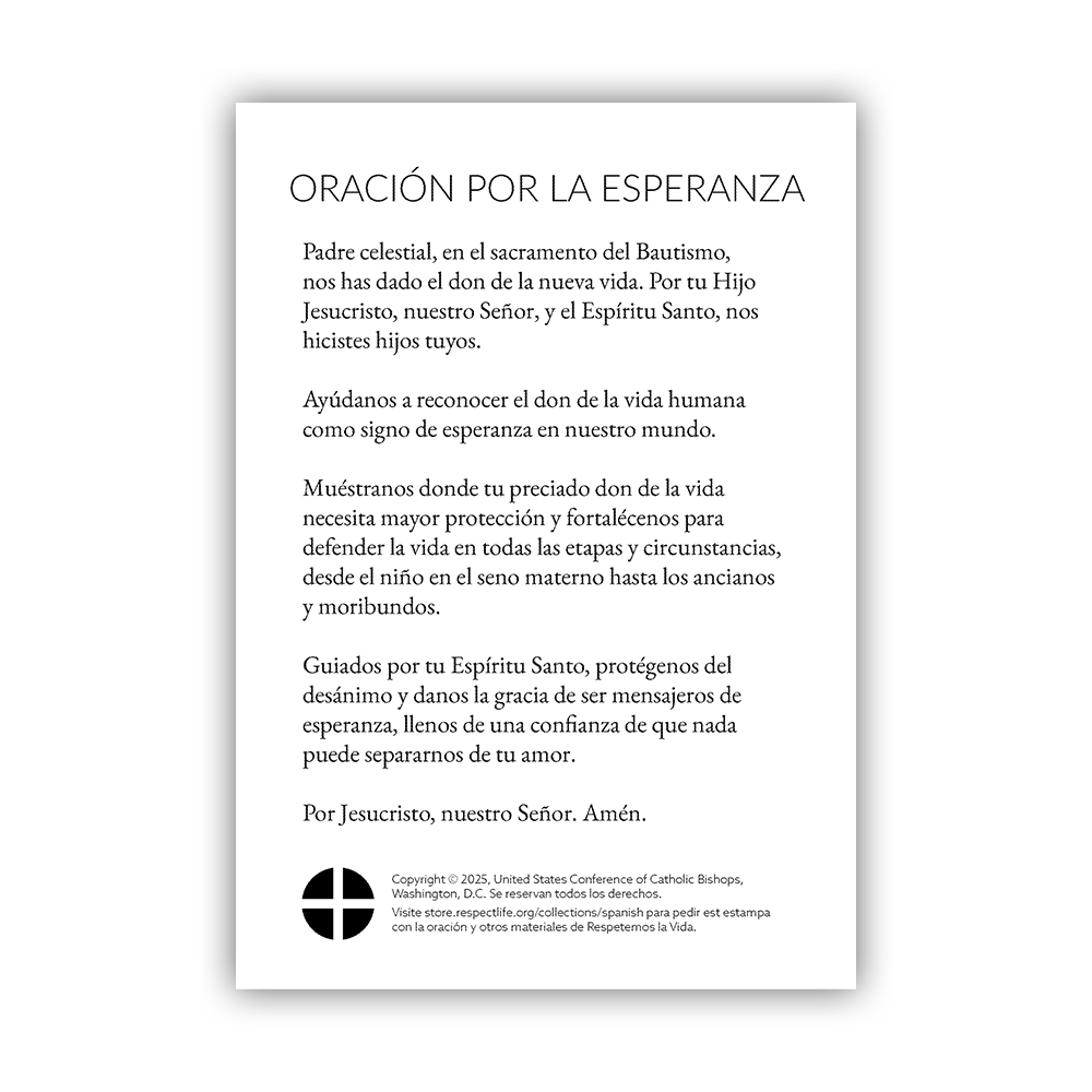 Oración por la esperanza (A Prayer for Hope)